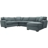 Artemis II 4-pc. Right Hand Facing Sectional Sofa in Gypsy Blue Goblin by Jonathan Louis
