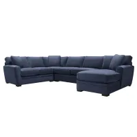 Artemis II 4-pc. Right Hand Facing Sectional Sofa in Gypsy Navy by Jonathan Louis