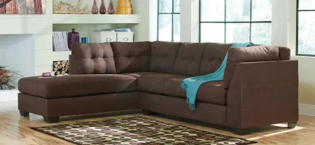 Desmond II 2-pc. Sectional with Chaise in Walnut by Ashley Furniture