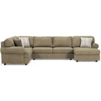 Hoylake 3-pc. Sectional with Chaise in Chocolate by Ashley Furniture