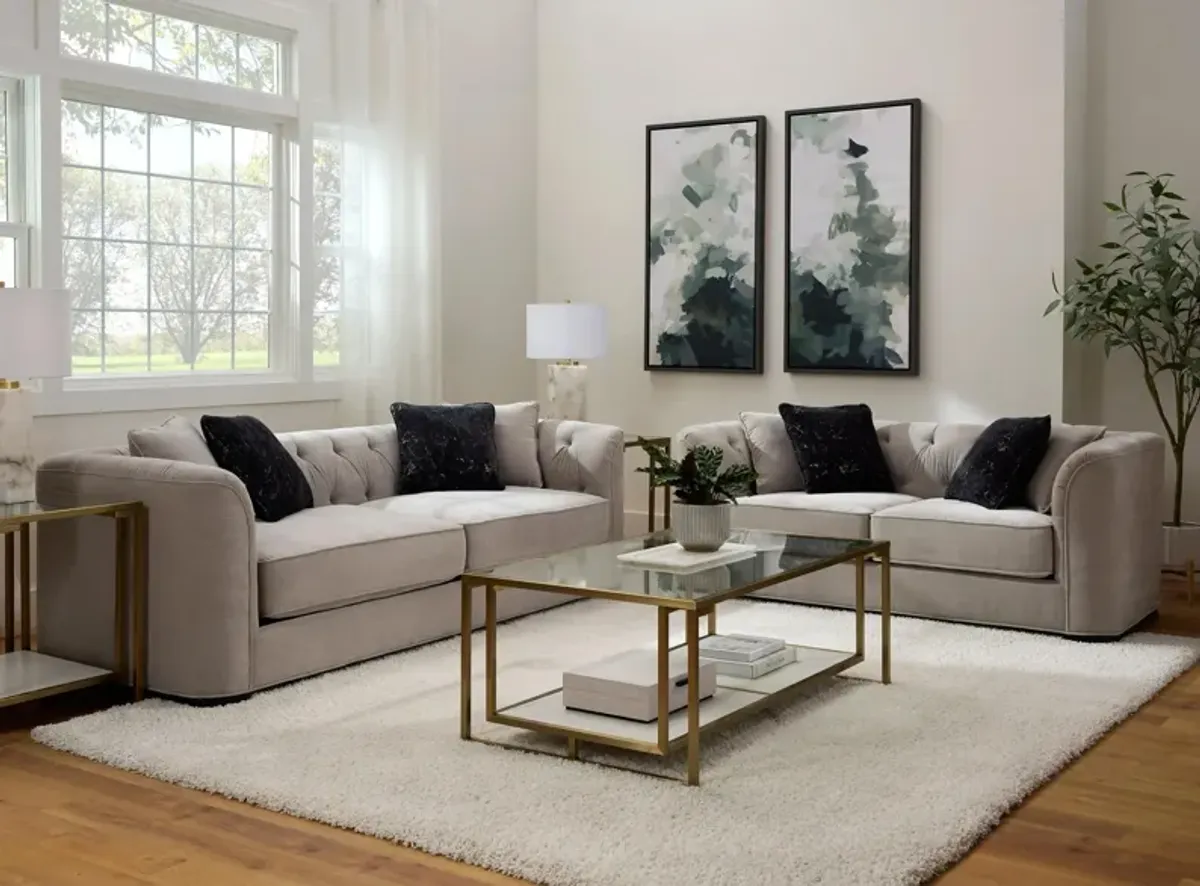 Loft 2-pc. Sofa & Loveseat Set in Morgan Amigo Dove by Najarian