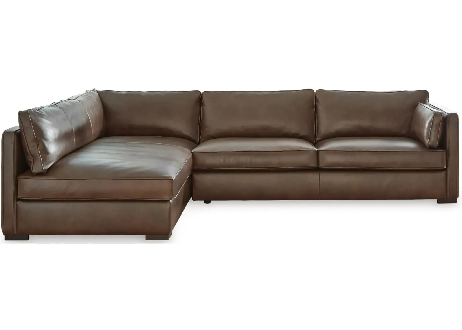 Kiessel 2-Piece Sectional in Chocolate by Ashley Furniture