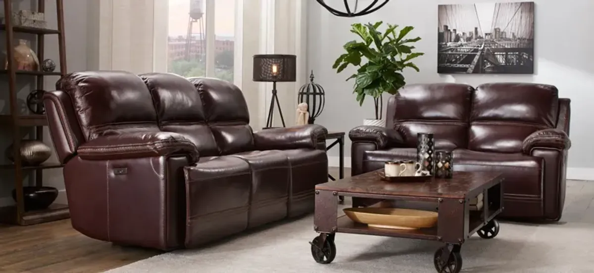 Harding Living Room Set in Brown by Davis Intl.