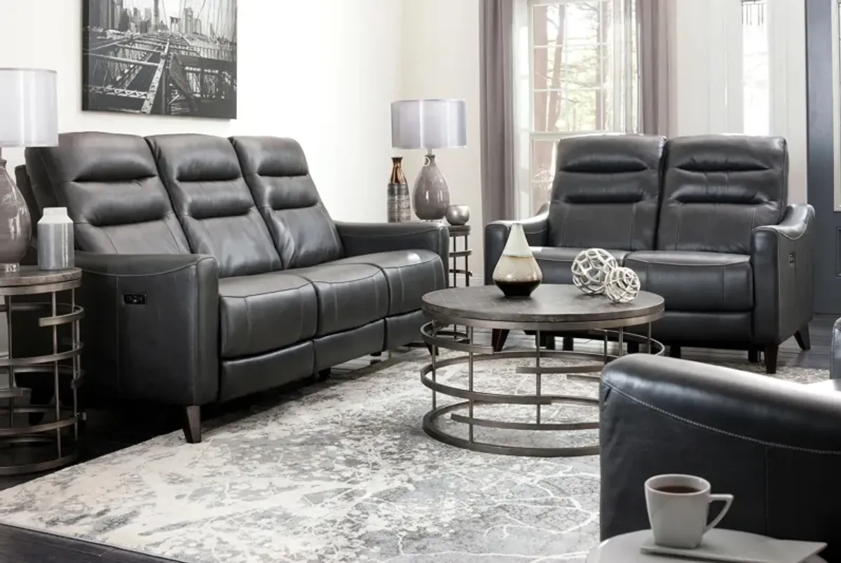 Graham Living Room Set in Charcoal by Davis Intl.