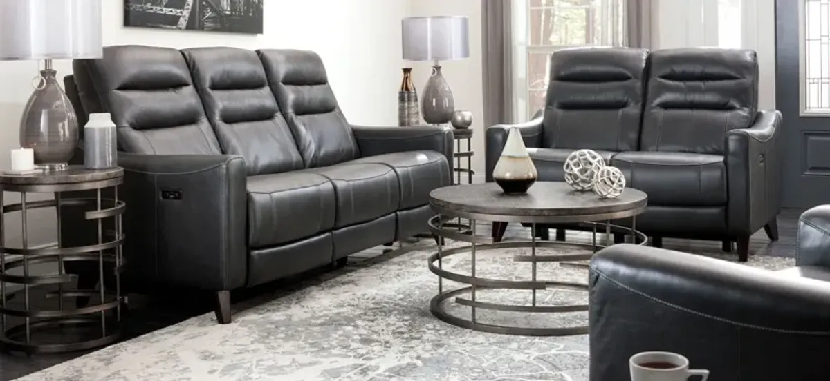 Graham Living Room Set in Charcoal by Davis Intl.