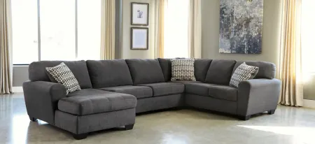 Ambee 3-pc. Sectional with Chaise in Slate by Ashley Furniture