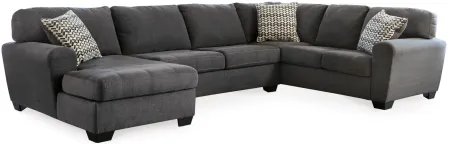 Ambee 3-pc. Sectional with Chaise in Slate by Ashley Furniture