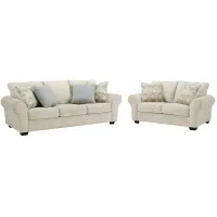 Haisley 2-pc. Sofa and Loveseat Set in Ivory by Ashley Furniture