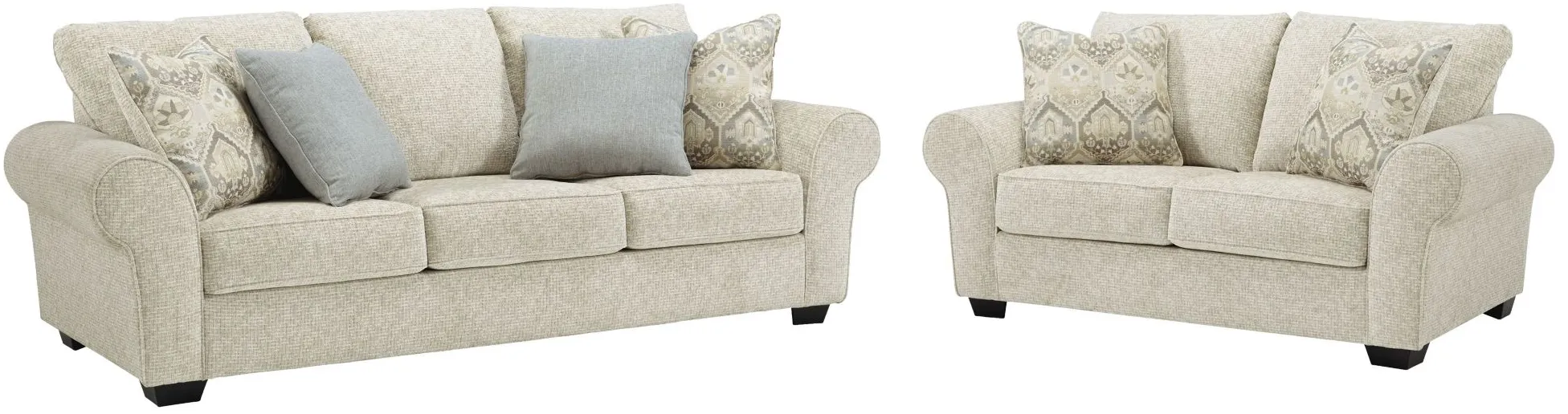 Haisley 2-pc. Sofa and Loveseat Set in Ivory by Ashley Furniture