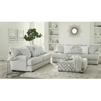 Mondo 2-pc. Sofa & Loveseat in Silver by Albany Furniture