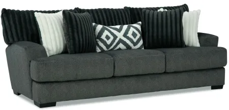 Mondo 2-pc. Sofa & Loveseat in Gunmetal by Albany Furniture