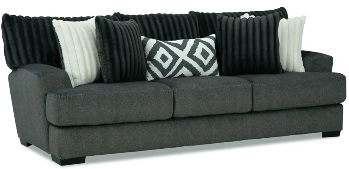 Mondo 2-pc. Sofa & Loveseat Set in Gunmetal by Albany Furniture