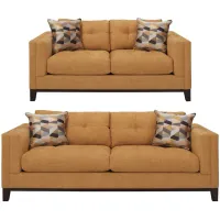 Mirasol 2-pc. Sofa and Loveseat Set in Elliot Sunflower by H.M. Richards