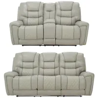 Corrigan 2-pc. Reclining Sofa and Console Loveseat in Gray by Corinthian