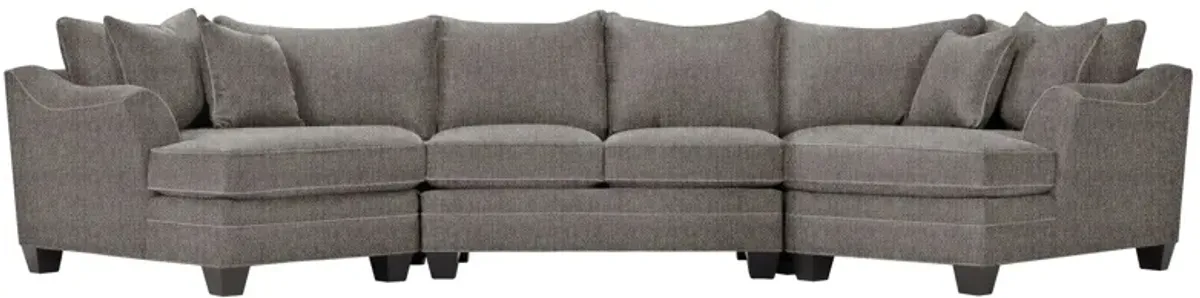 Foresthill 3-pc. Symmetrical Cuddler Sectional Sofa in Sugar Shack Stone by H.M. Richards