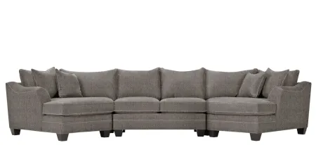 Foresthill 3-pc. Symmetrical Cuddler Sectional Sofa in Sugar Shack Stone by H.M. Richards