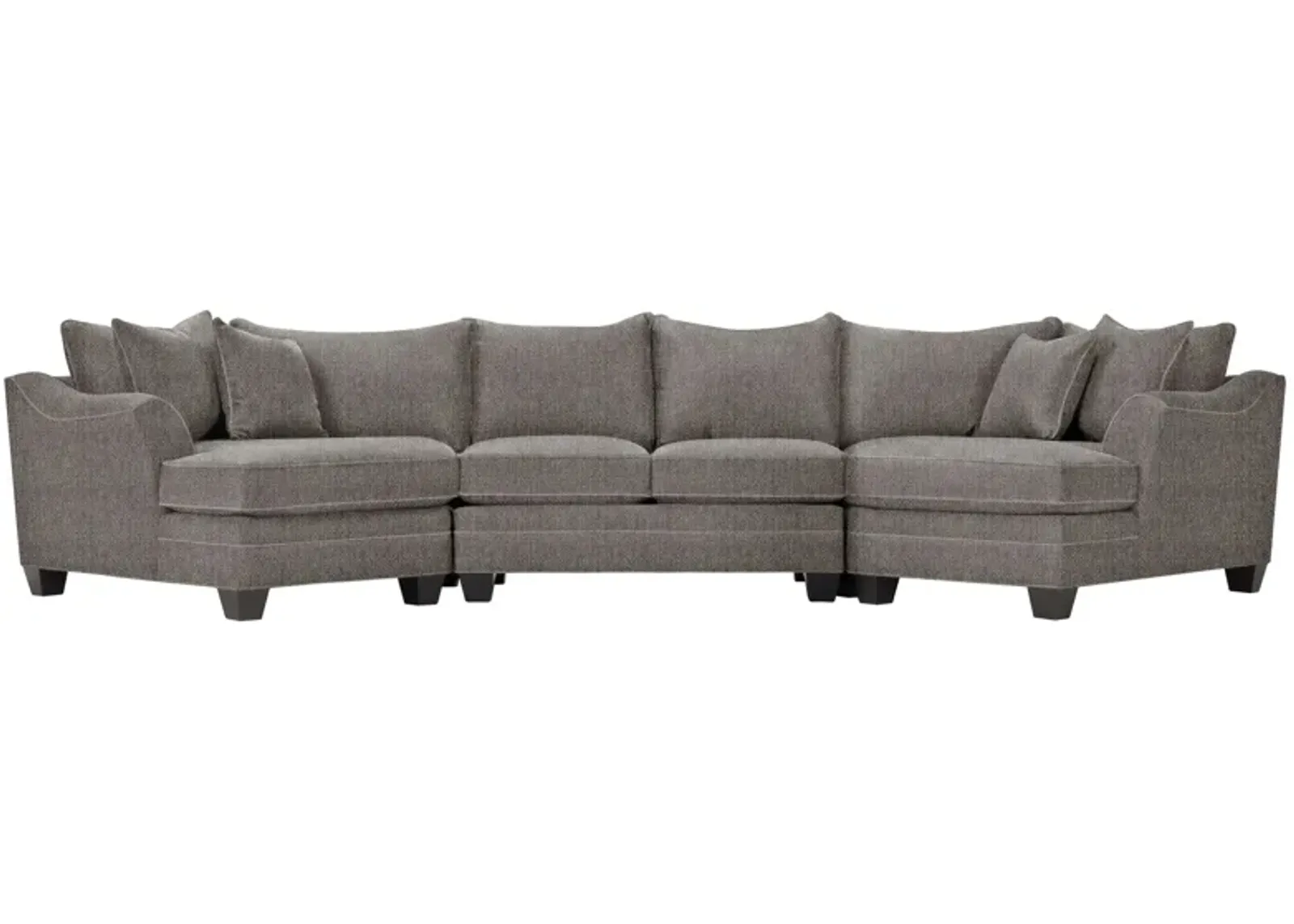 Foresthill 3-pc. Symmetrical Cuddler Sectional Sofa in Sugar Shack Stone by H.M. Richards