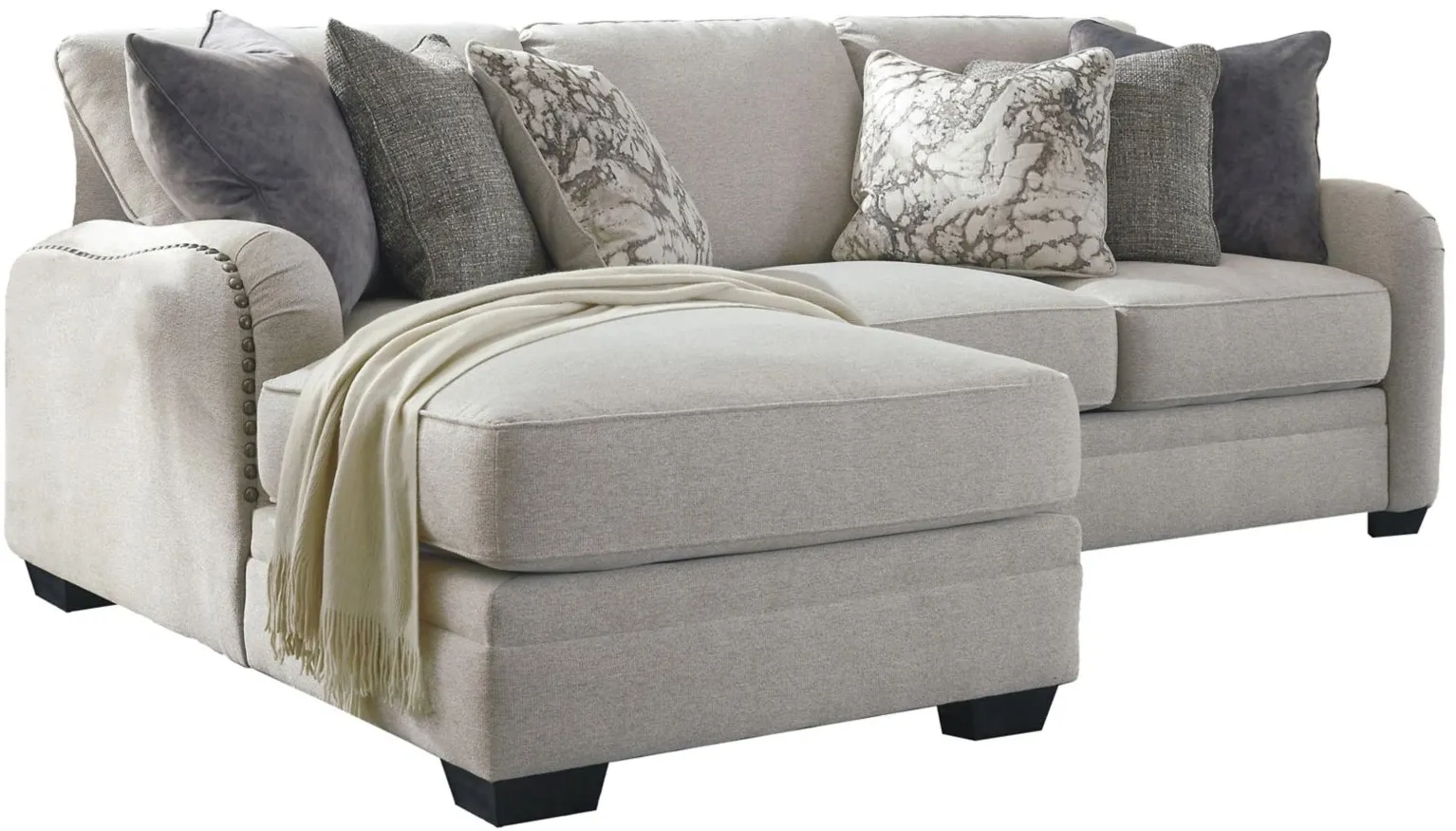 Dellara 2-pc. Sectional with Chaise in Chalk by Ashley Furniture