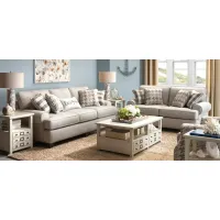 Shiloh 2-pc.. Sofa and Loveseat Set in Beige by Fusion Furniture