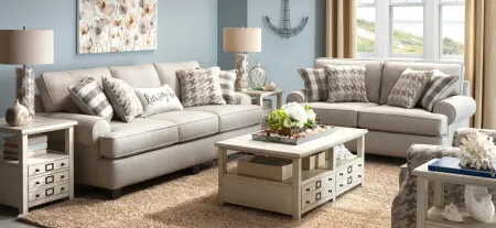 Shiloh Living Room Set in Beige by Fusion Furniture