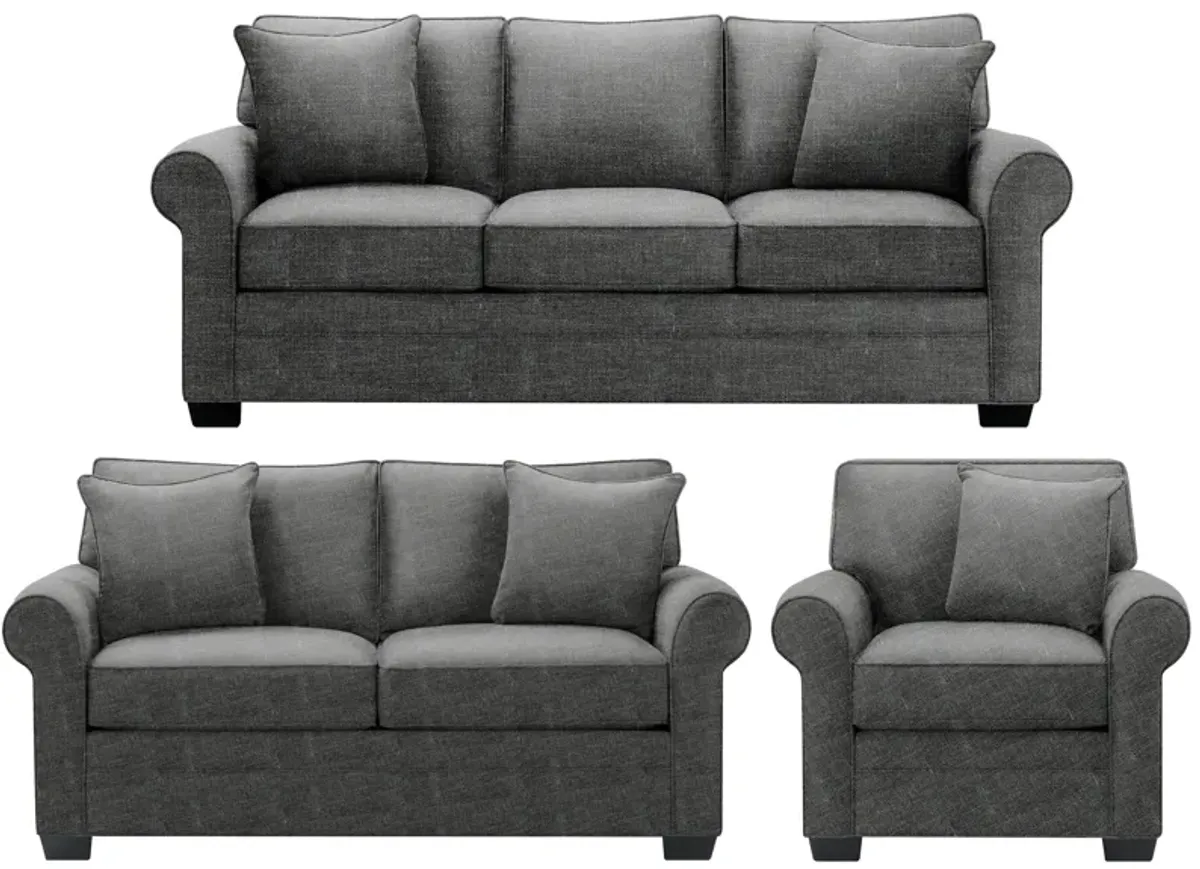 Glendora 3-pc. Sofa, Loveseat & Chair Set