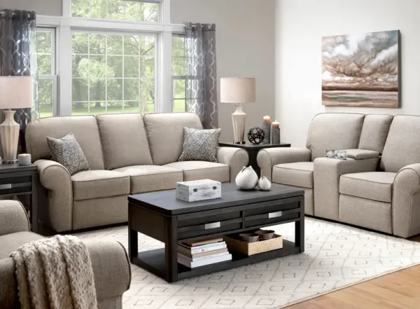 Stanton 2-piece Chenille Reclining Sofa and Console Loveseat