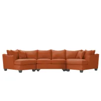 Foresthill 3-pc. Symmetrical Cuddler Sectional Sofa in Santa Rosa Adobe by H.M. Richards