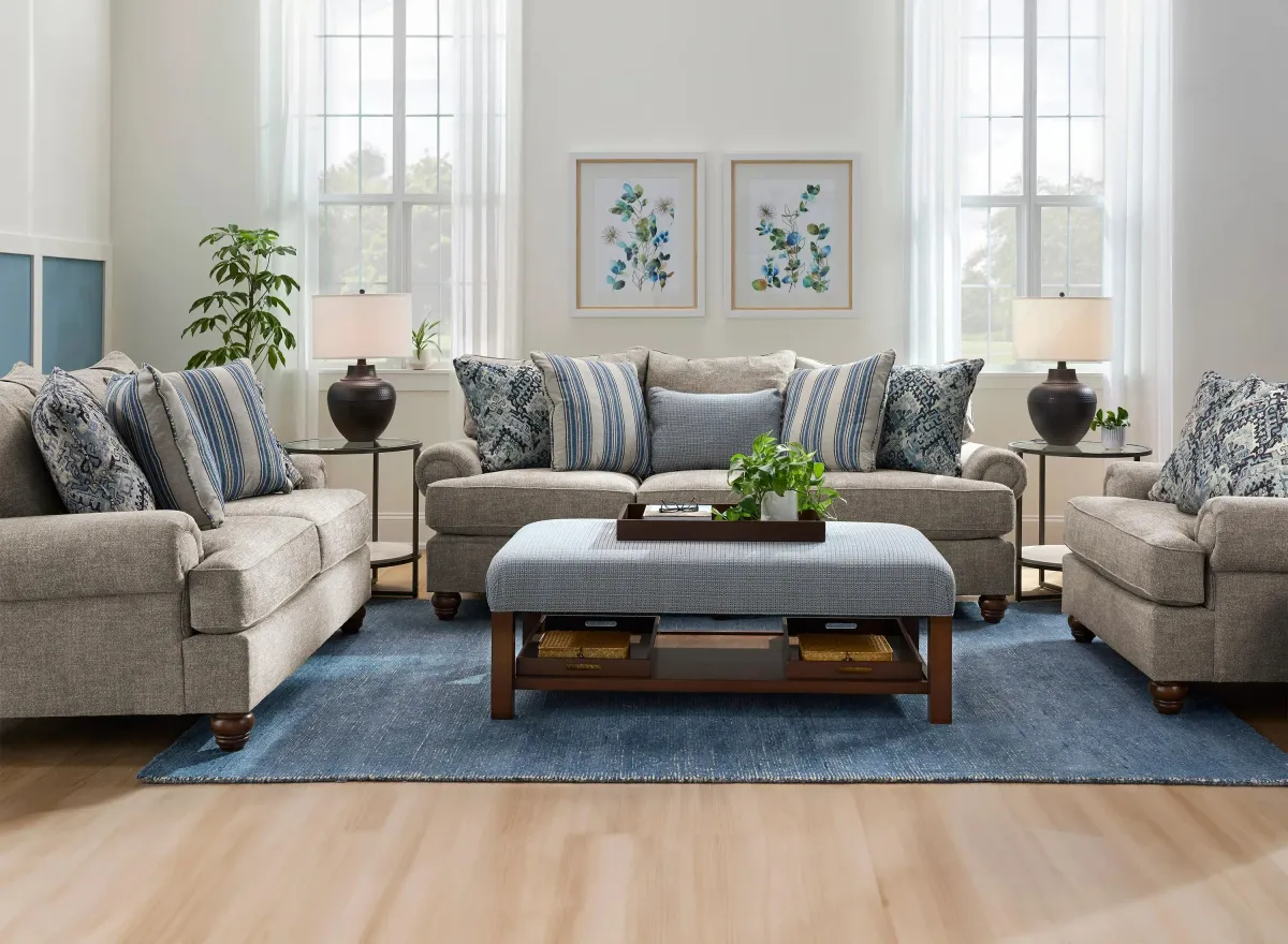 Hargrove Living Room Set in Beige by Emeraldcraft