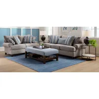 Hargrove 2-pc. Sofa and Loveseat in Beige by Emeraldcraft