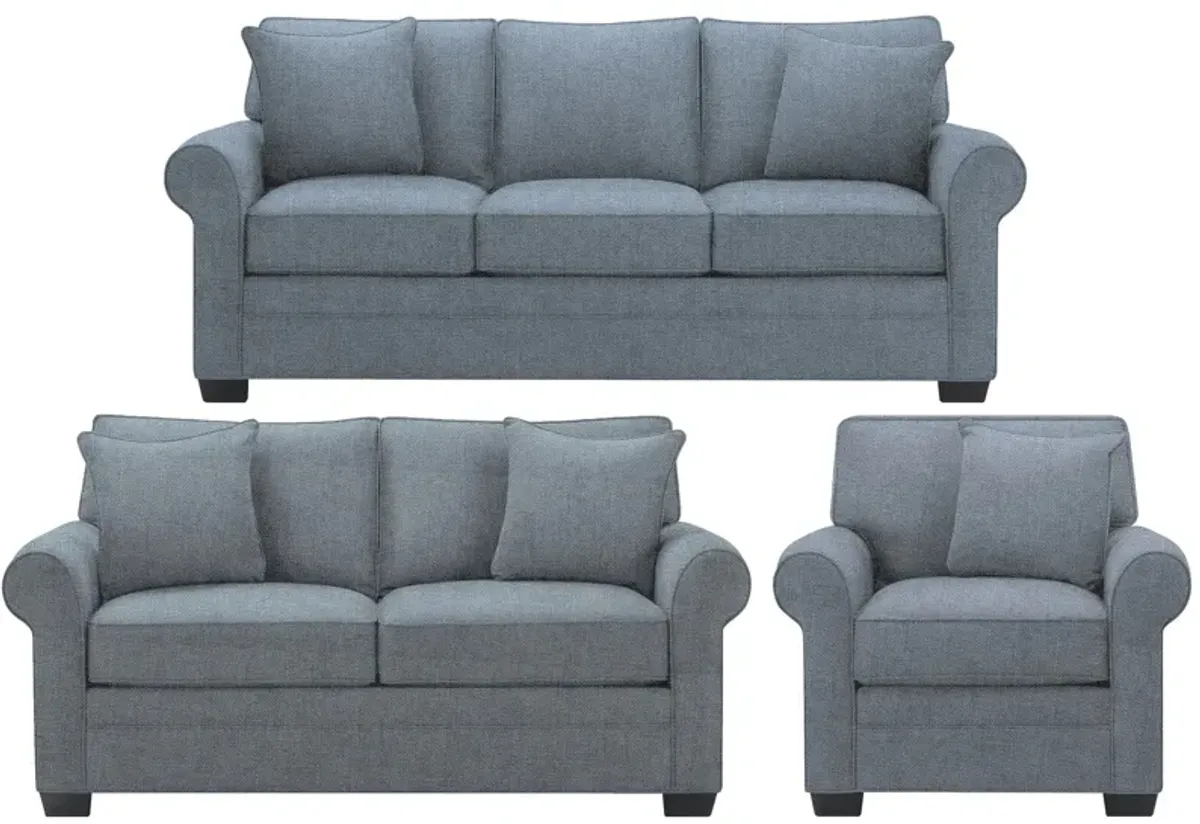 Glendora 3-pc. Sofa, Loveseat & Chair Set