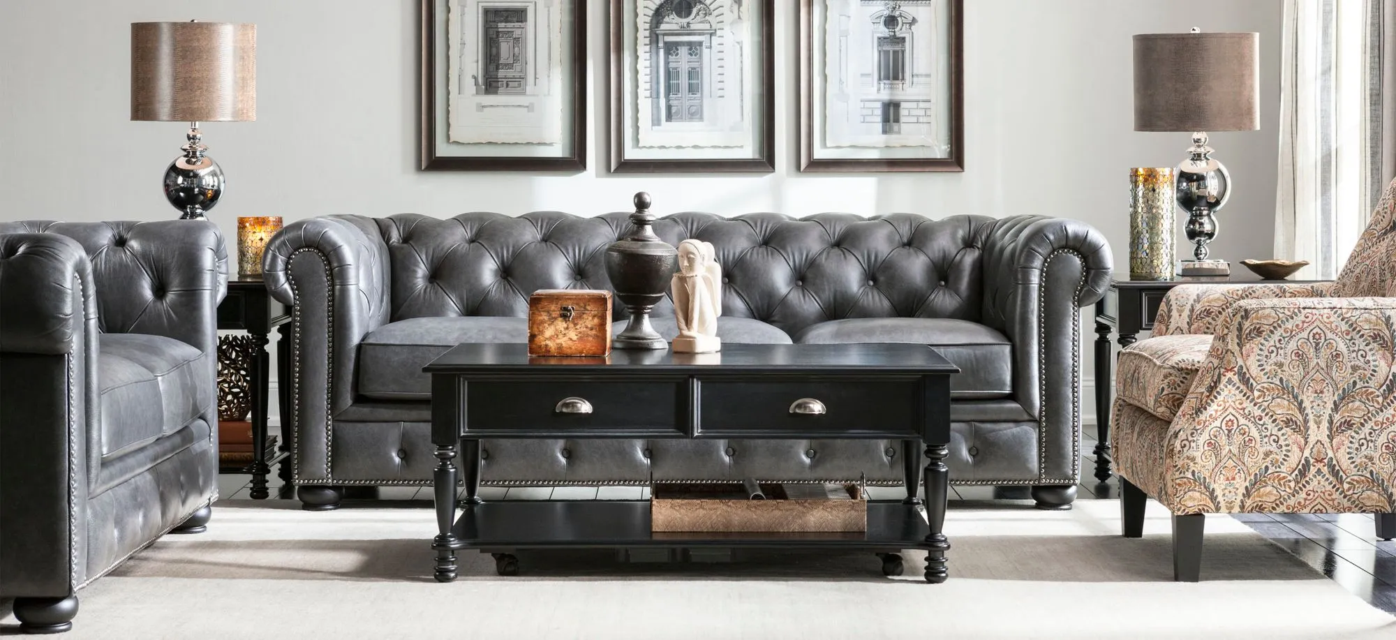 Hutchinson 2pc. Leather Sofa and Loveseat Set