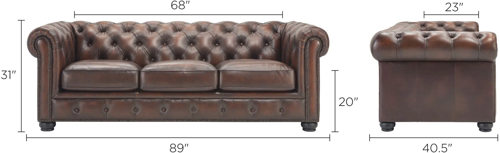 Hutchinson 2pc. Leather Sofa and Loveseat Set