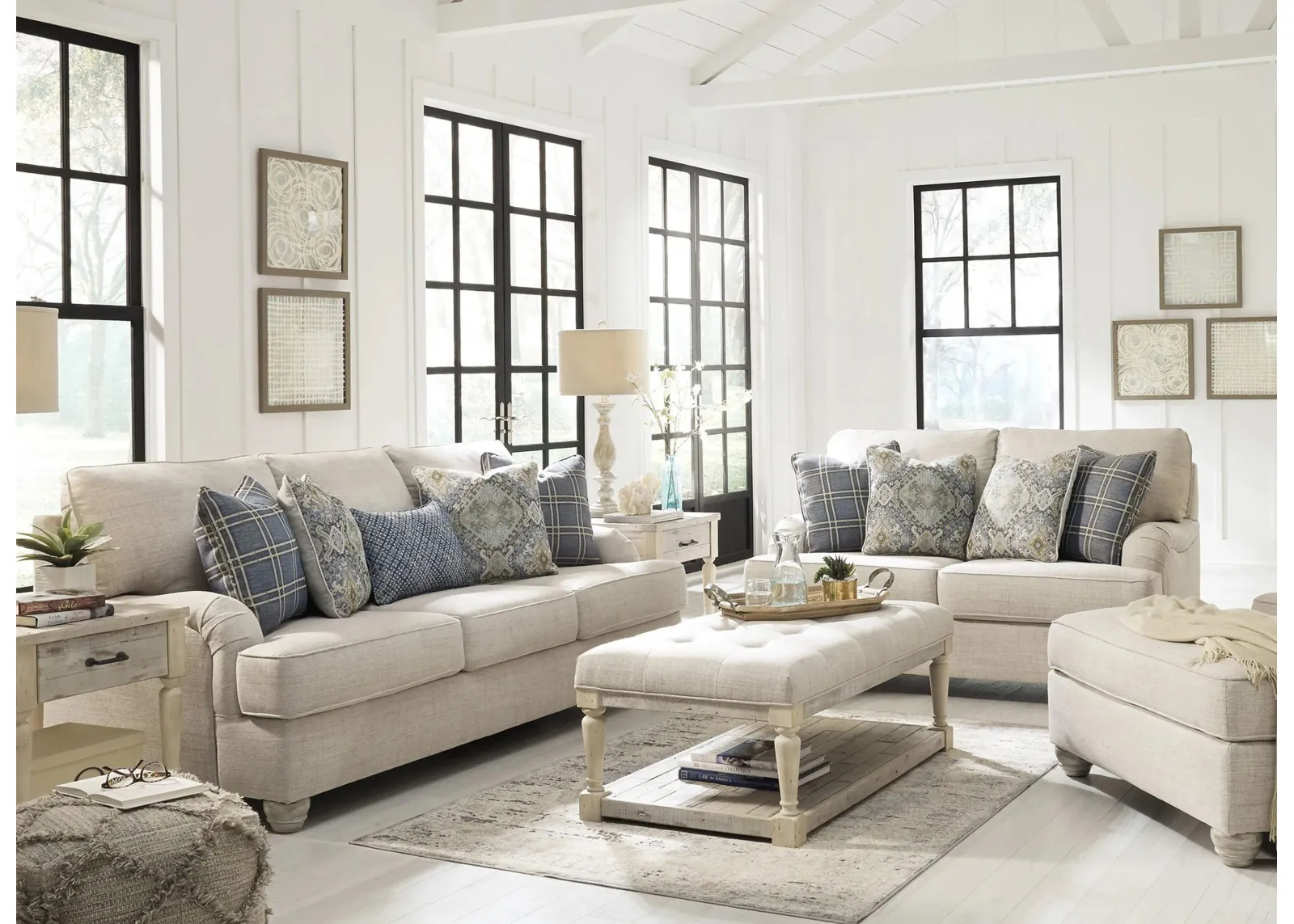 Trixie 2-pc. Sofa and Loveseat Set in Linen by Ashley Furniture