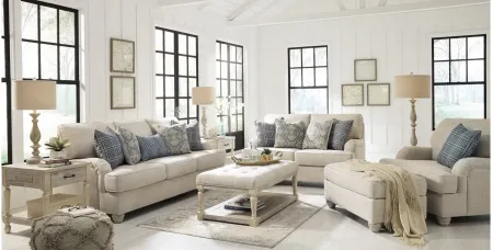 Trixie 2-pc. Sofa and Loveseat Set in Linen by Ashley Furniture