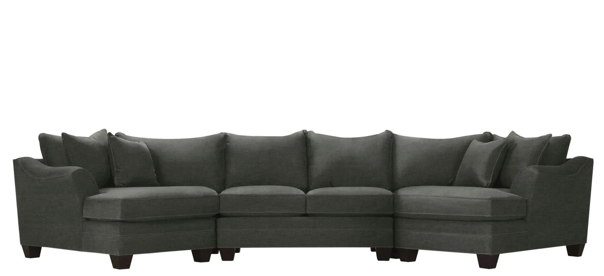 Foresthill 3pc. Symmetrical Cuddler Sectional Sofa in Santa Rosa Slate by H.M. Richards