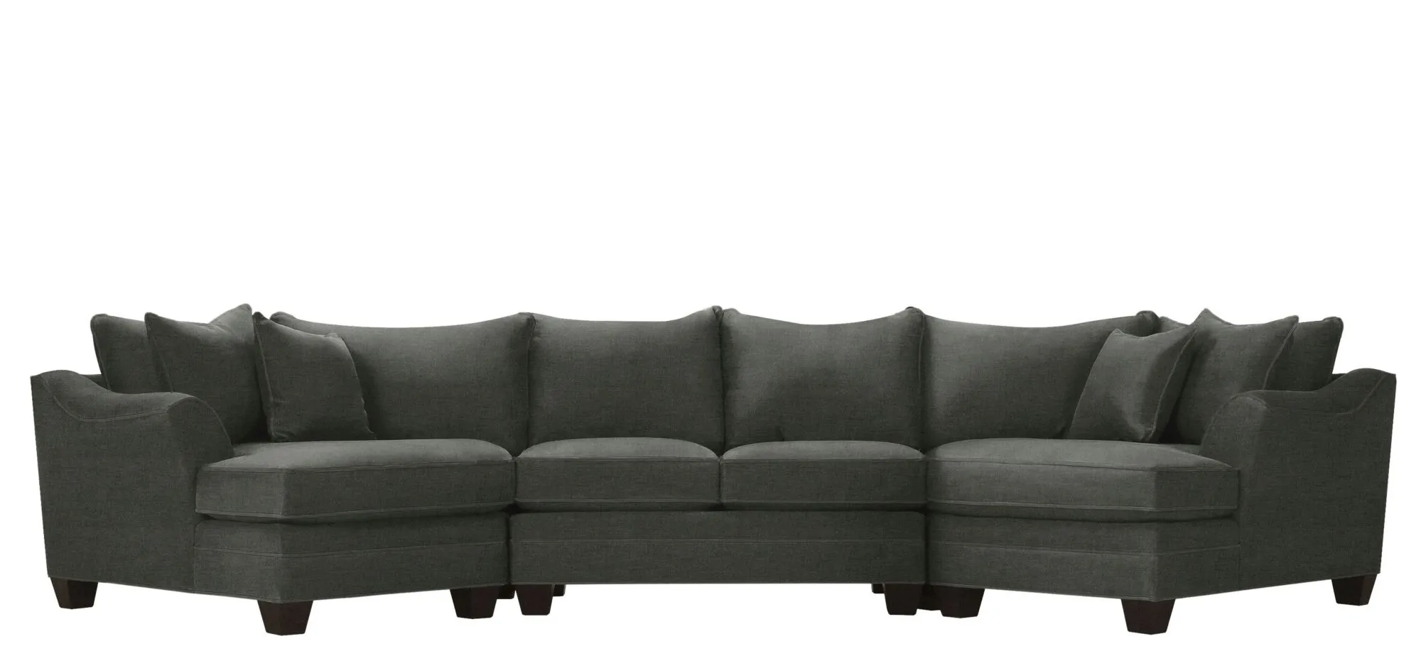 Foresthill 3-pc. Symmetrical Cuddler Sectional Sofa in Santa Rosa Slate by H.M. Richards