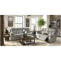 Alexandria 2-pc.. Reclining Sofa and Loveseat Set in Fog by Ashley Furniture