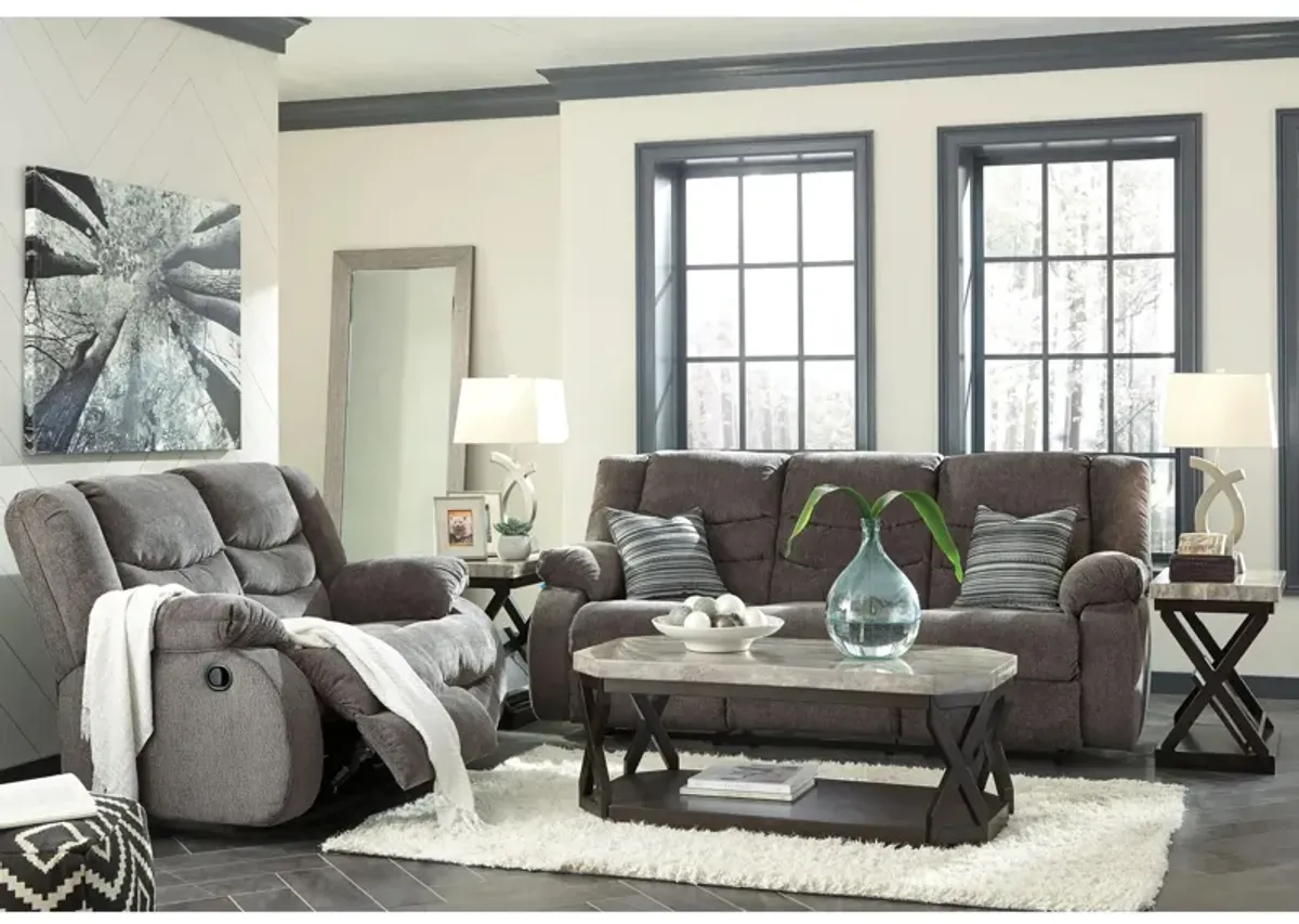 Southgate 2-pc. Reclining Sofa and Loveseat Set in Gray by Ashley Furniture