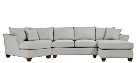 Foresthill 3-pc. Right Hand Facing Sectional Sofa in Suede So Soft Platinum by H.M. Richards
