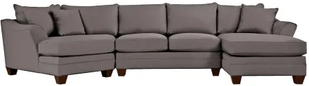 Foresthill 3-pc. Right Hand Facing Sectional Sofa in Suede So Soft Slate by H.M. Richards