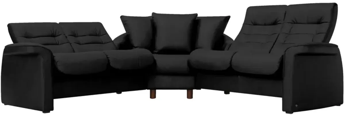 Stressless Sapphire 3-pc. Leather Reclining Sectional Sofa