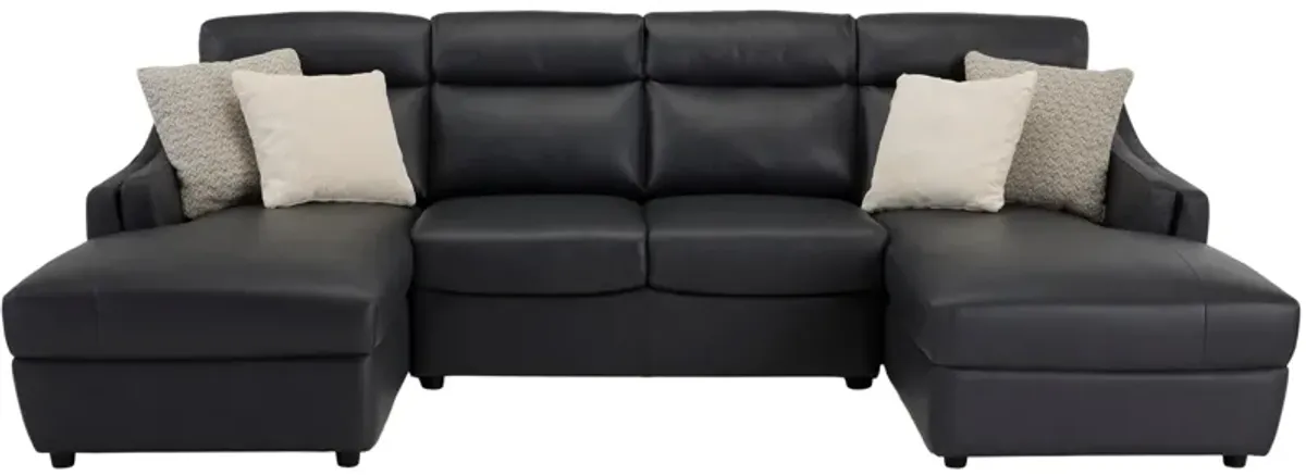 Warner 3-pc. Leather Sectional