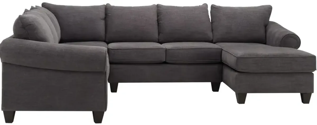 Piper 4-pc. Chenille Sectional Sofa