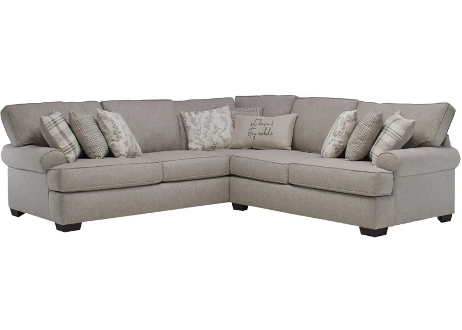 Suzanne 3-pc. Sectional in Celadon Raffia by Corinthian