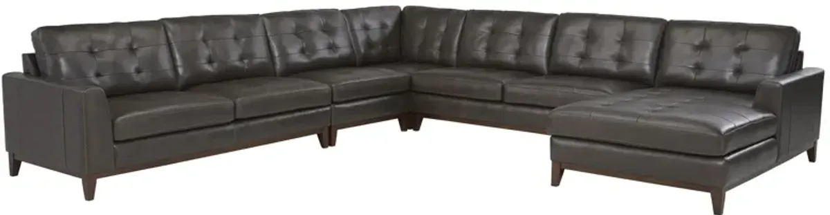 Wheaton Leather 5-pc. Sectional