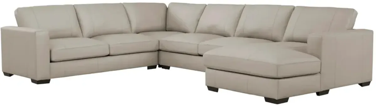 Oaklynn Leather 4-pc. Sectional