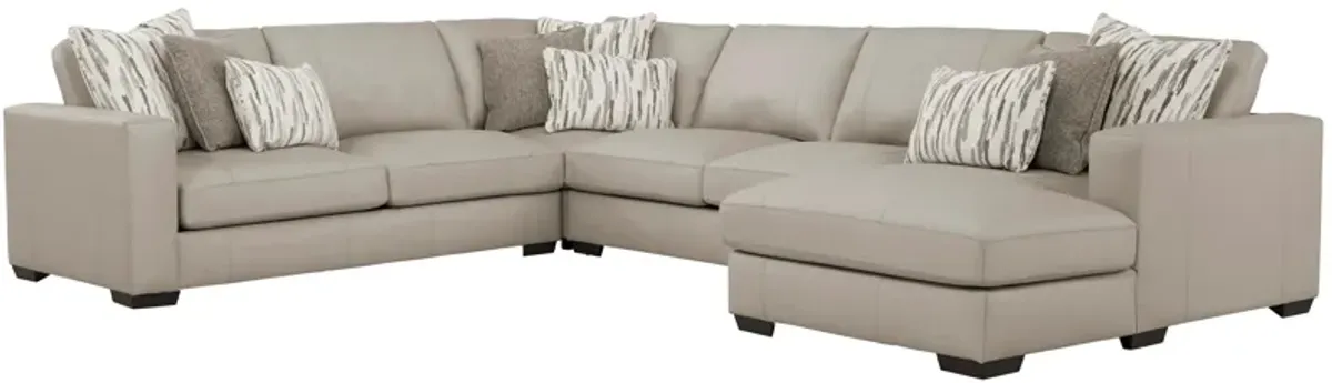 Oaklynn Leather 4-pc. Sectional