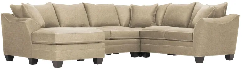 Foresthill 4-pc. Left Hand Chaise Sectional Sofa in Santa Rosa Linen by H.M. Richards