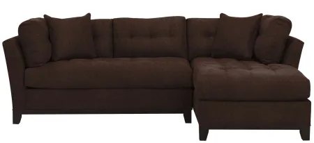 Cityscape 2-pc. Sectional in Suede So Soft Chocolate by H.M. Richards