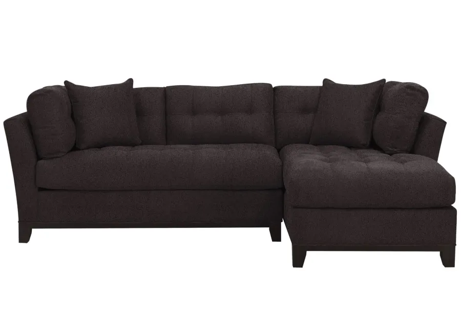 Cityscape 2-pc. Sectional in Suede So Soft Slate by H.M. Richards